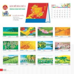Lịch Bàn Chữ A 2027 TD Mẫu TD50 (19 x 19cm) Quà Tặng Khuyến Mại Kích Cầu Cuối Năm in logo doanh nghiệp quà tặng Tết tại Quà Tặng Khuyến Mại KM