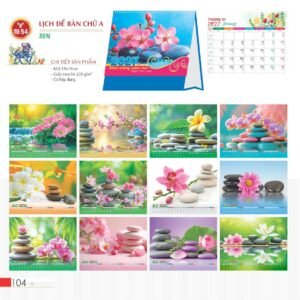 Lịch Bàn Chữ A 2027 TD Mẫu TD54 (19 x 19cm) Quà Tặng Khuyến Mại Kích Cầu Cuối Năm in logo doanh nghiệp quà tặng Tết tại Quà Tặng Khuyến Mại KM