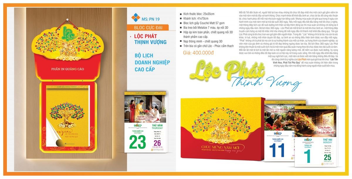 Lịch Bloc TPN 2027 TPNBLOC22 Quà Tặng Khuyến Mại Kích Cầu Cuối Năm