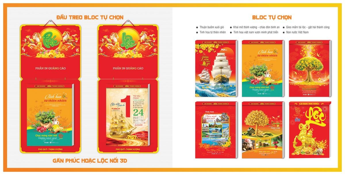 Lịch Bloc TPN 2027 TPNBLOC50 Quà Tặng Khuyến Mại Kích Cầu Cuối Năm