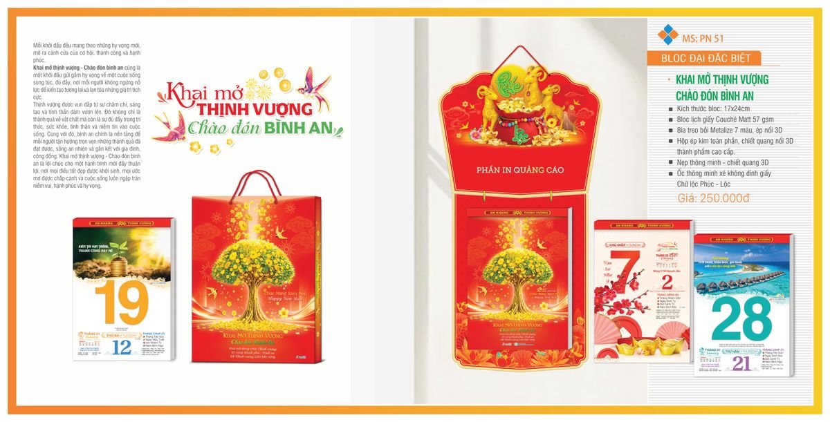 Lịch Bloc TPN 2027 TPNBLOC60 Quà Tặng Khuyến Mại Kích Cầu Cuối Năm