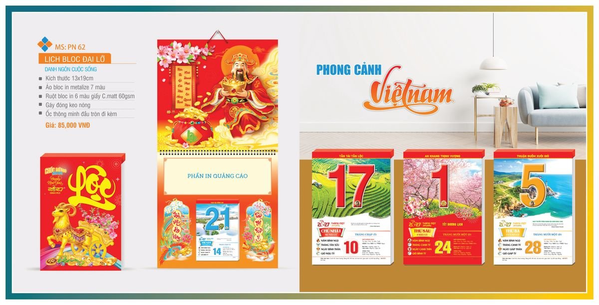 Lịch Bloc TPN 2027 TPNBLOC69 Quà Tặng Khuyến Mại Kích Cầu Cuối Năm
