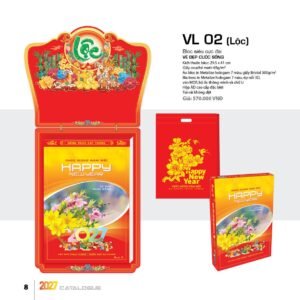 Lịch Bloc Siêu Cực Đại 2027 VL Mẫu VL02 (38 x 53 cm) Quà Tặng Khuyến Mại Kích Cầu Cuối Năm in logo doanh nghiệp quà tặng Tết tại Quà Tặng Khuyến Mại KM