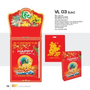 Lịch Bloc Cực Đại 2027 VL Mẫu VL03 (25 x 35cm) Quà Tặng Khuyến Mại Kích Cầu Cuối Năm in logo doanh nghiệp quà tặng Tết tại Quà Tặng Khuyến Mại KM