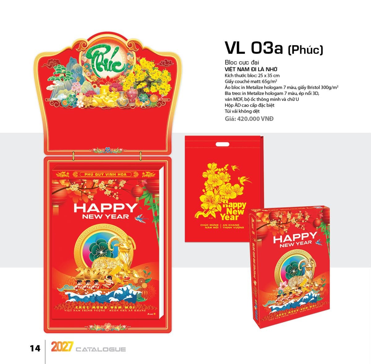 Lịch Bloc Cực Đại 2027 VL Mẫu VL03A (25 x 35cm) Quà Tặng Khuyến Mại Kích Cầu Cuối Năm Lịch Bloc Cực Đại 2027 VL Mẫu VL03A (25 x 35cm) Quà Tặng Khuyến Mại Kích Cầu Cuối Năm in logo doanh nghiệp quà tặng Tết tại Quà Tặng Khuyến Mại KM