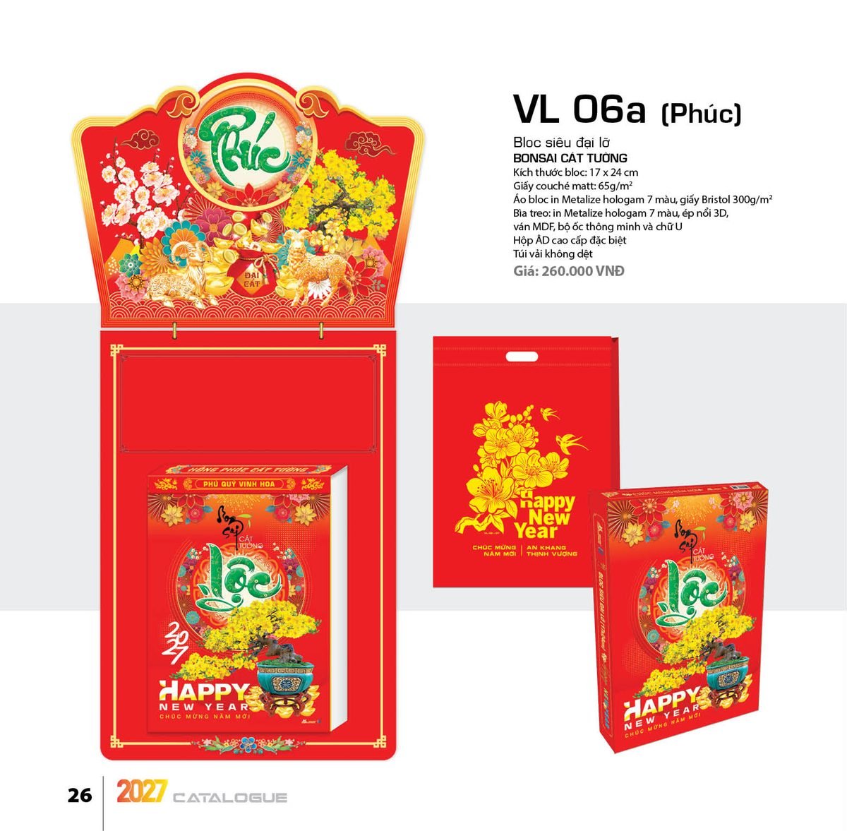 Lịch Bloc Siêu Đại 2027 VL Mẫu VL06A (17 x 24cm) Quà Tặng Khuyến Mại Kích Cầu Cuối Năm Lịch Bloc Siêu Đại 2027 VL Mẫu VL06A (17 x 24cm) Quà Tặng Khuyến Mại Kích Cầu Cuối Năm in logo doanh nghiệp quà tặng Tết tại Quà Tặng Khuyến Mại KM