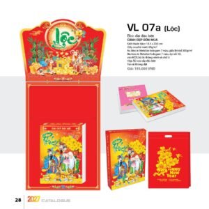 Lịch Bloc Đại Đặc Biệt 2027 VL Mẫu VL07A - Đại Cát Đại Lợi (29 x 41 cm) Quà Tặng Khuyến Mại Kích Cầu Cuối Năm in logo doanh nghiệp quà tặng Tết tại Quà Tặng Khuyến Mại KM