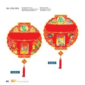 Lịch Bìa Treo 2027 VL Mẫu VLBD (40 x 60cm) Quà Tặng Khuyến Mại Kích Cầu Cuối Năm in logo doanh nghiệp quà tặng Tết tại Quà Tặng Khuyến Mại KM