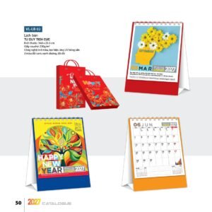 Lịch Bloc 2027 VL Mẫu VLLB02 (29 x 41 cm) Quà Tặng Khuyến Mại Kích Cầu Cuối Năm in logo doanh nghiệp quà tặng Tết tại Quà Tặng Khuyến Mại KM