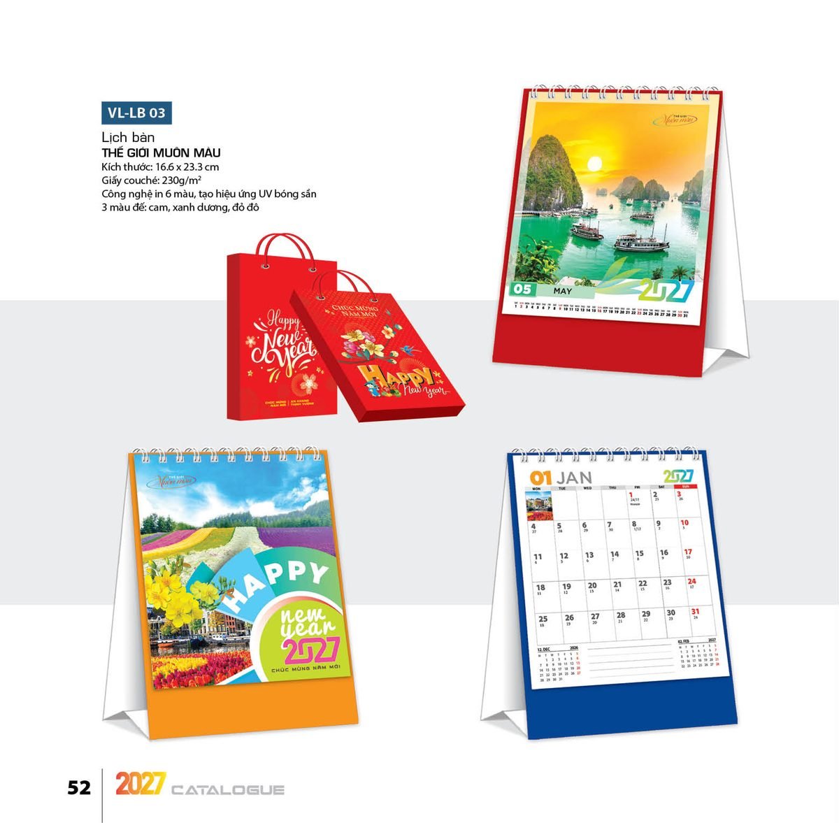 Lịch Bloc 2027 VL Mẫu VLLB03 (29 x 41 cm) Quà Tặng Khuyến Mại Kích Cầu Cuối Năm Lịch Bloc 2027 VL Mẫu VLLB03 (29 x 41 cm) Quà Tặng Khuyến Mại Kích Cầu Cuối Năm in logo doanh nghiệp quà tặng Tết tại Quà Tặng Khuyến Mại KM