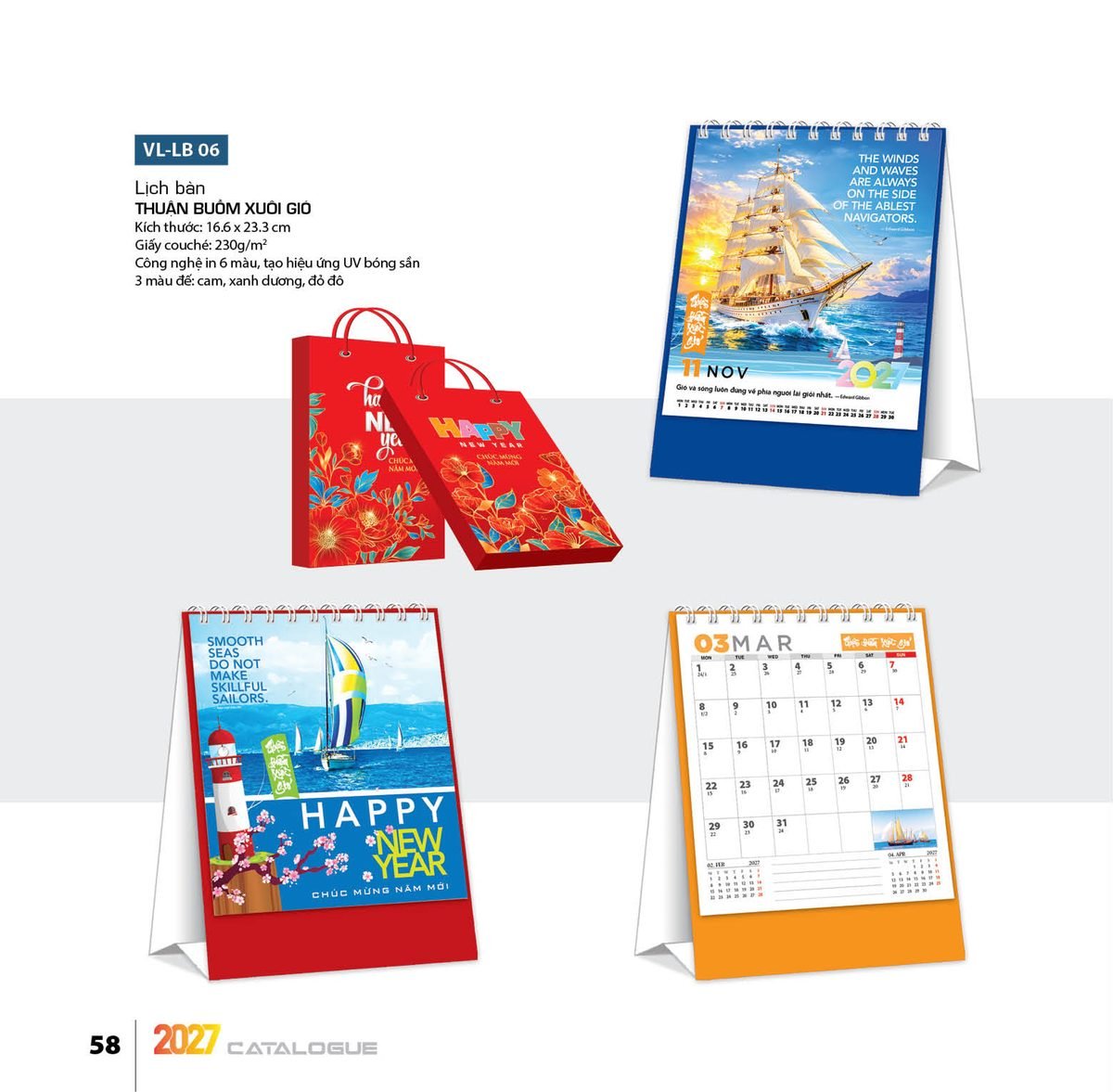Lịch Bloc 2027 VL Mẫu VLLB06 (29 x 41 cm) Quà Tặng Khuyến Mại Kích Cầu Cuối Năm Lịch Bloc 2027 VL Mẫu VLLB06 (29 x 41 cm) Quà Tặng Khuyến Mại Kích Cầu Cuối Năm in logo doanh nghiệp quà tặng Tết tại Quà Tặng Khuyến Mại KM