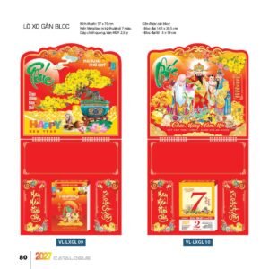 Lịch Treo Tường Lò Xo 2027 VL Mẫu VLLXG09 (37 x 70cm) Quà Tặng Khuyến Mại Kích Cầu Cuối Năm in logo doanh nghiệp quà tặng Tết tại Quà Tặng Khuyến Mại KM