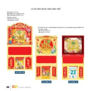 Lịch Treo Tường Lò Xo 2027 VL Mẫu VLLXG29 (37 x 70cm) Quà Tặng Khuyến Mại Kích Cầu Cuối Năm in logo doanh nghiệp quà tặng Tết tại Quà Tặng Khuyến Mại KM